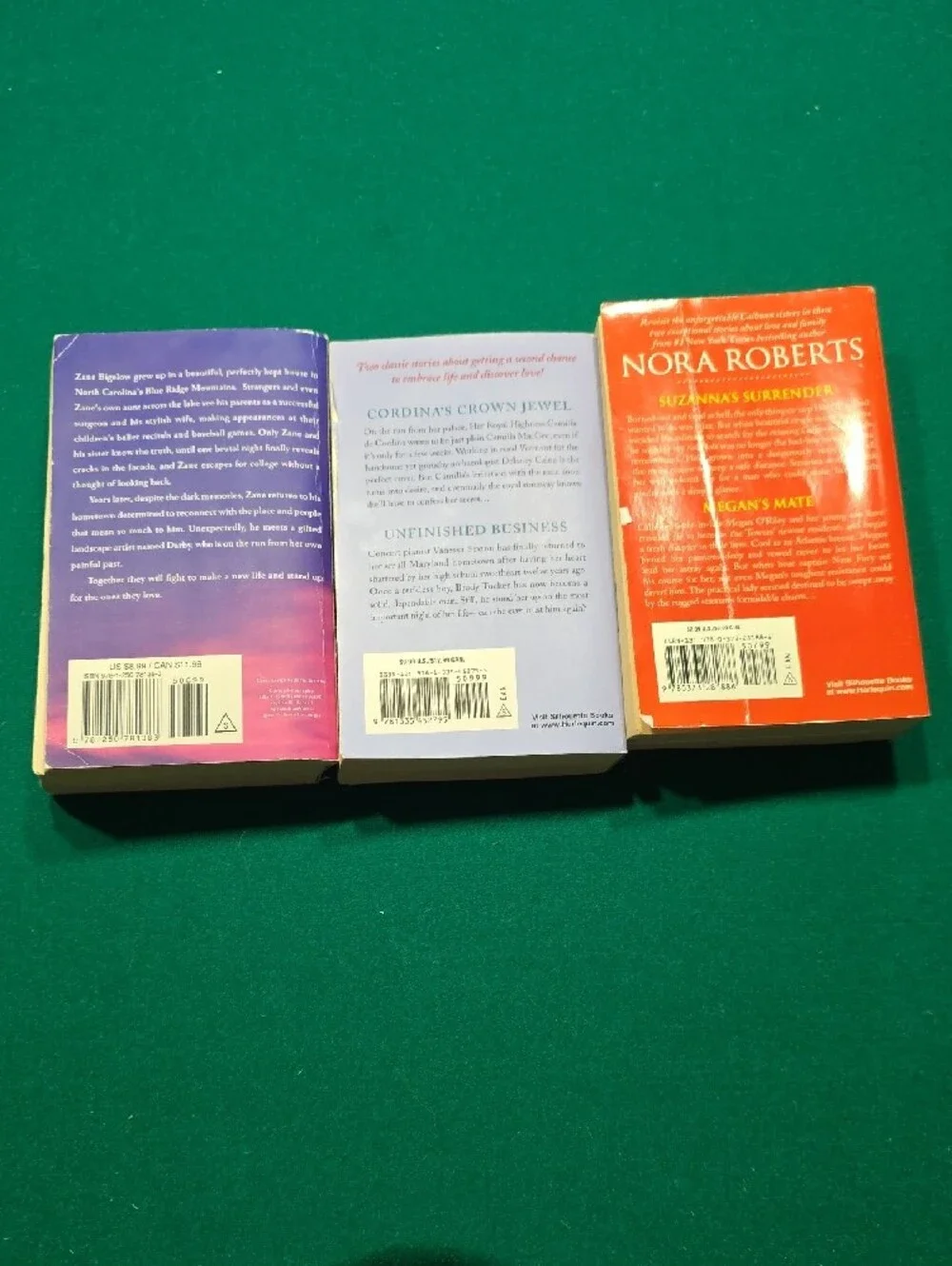 Paperback 3 Books By NORA Roberts Used